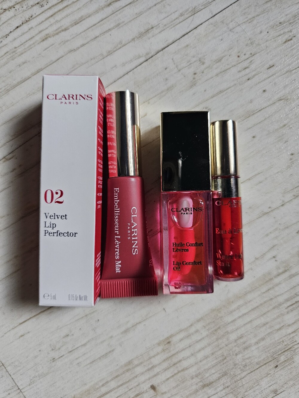Clarins Travel Sizes Lip Perfector, Lip Oil & Lip Stain